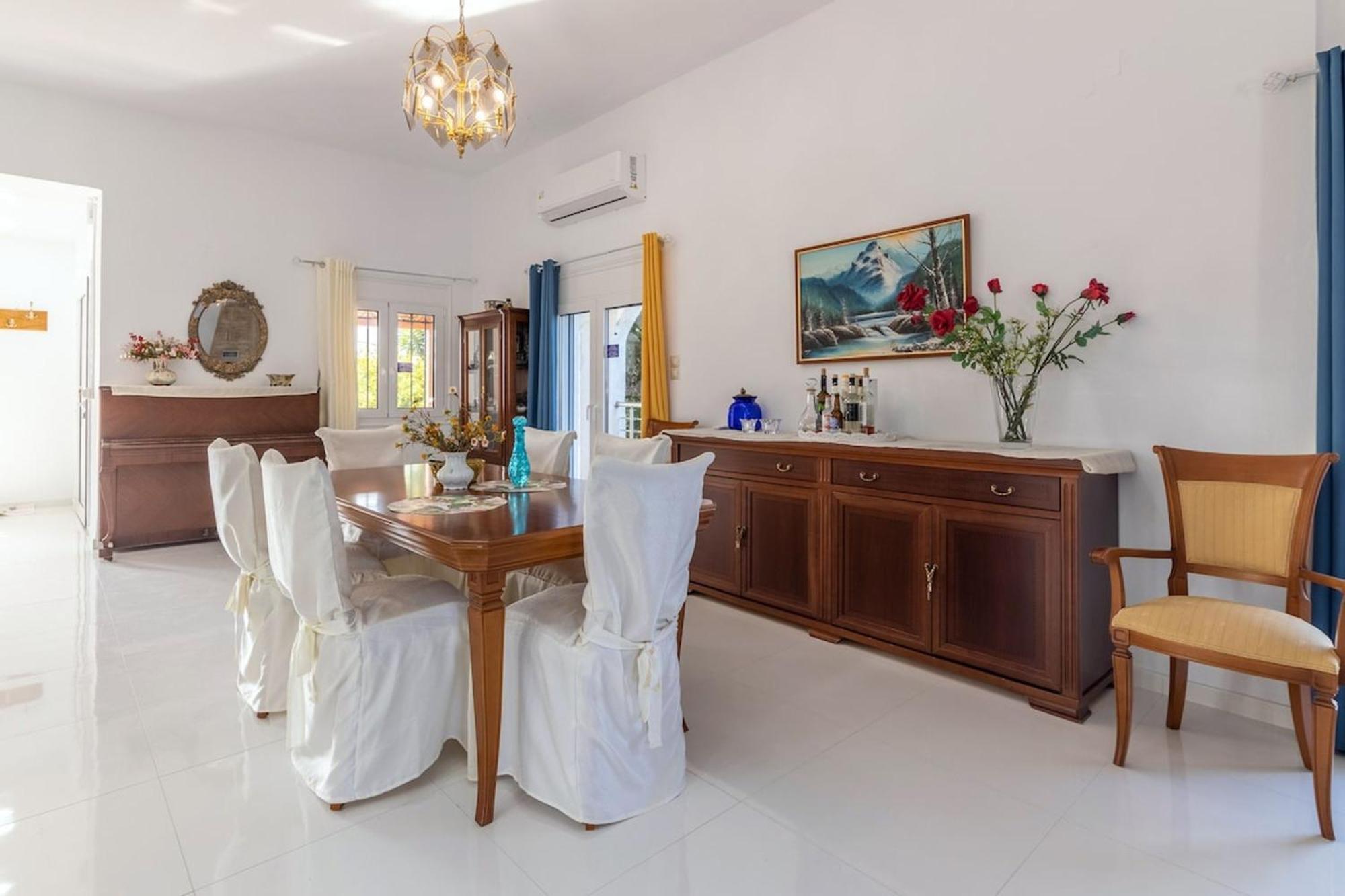 Amazing Villa Chrysanthi With Private Pool In Heraklion Epano Vathia Esterno foto